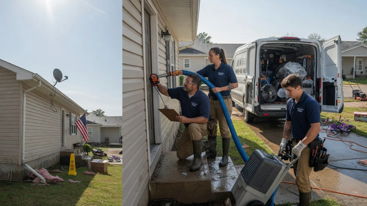 Ceiling Water Damage Restoration in Middletown, IA near me